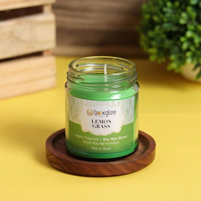 Boxglee Lemon Grass Scented Big Jar Candles