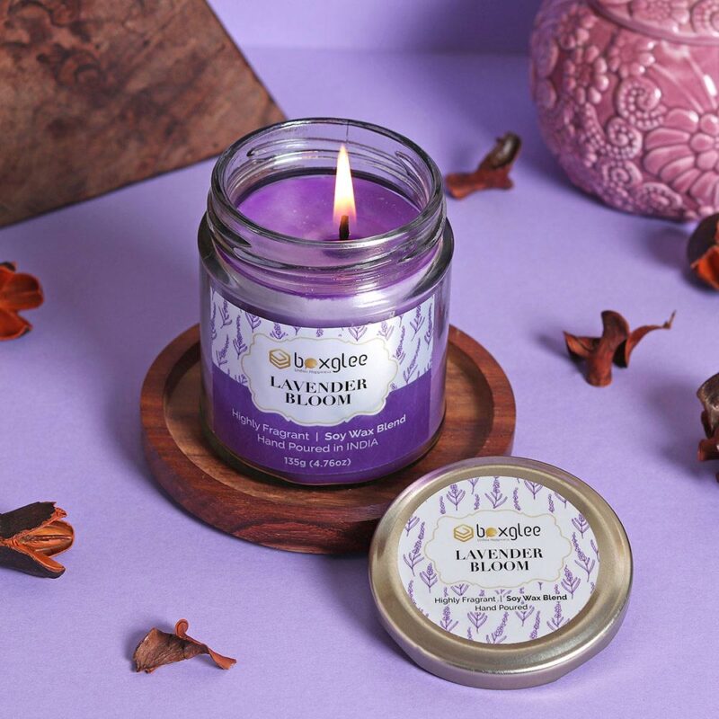 Boxglee Lavender Bloom Scented Big Jar Candles