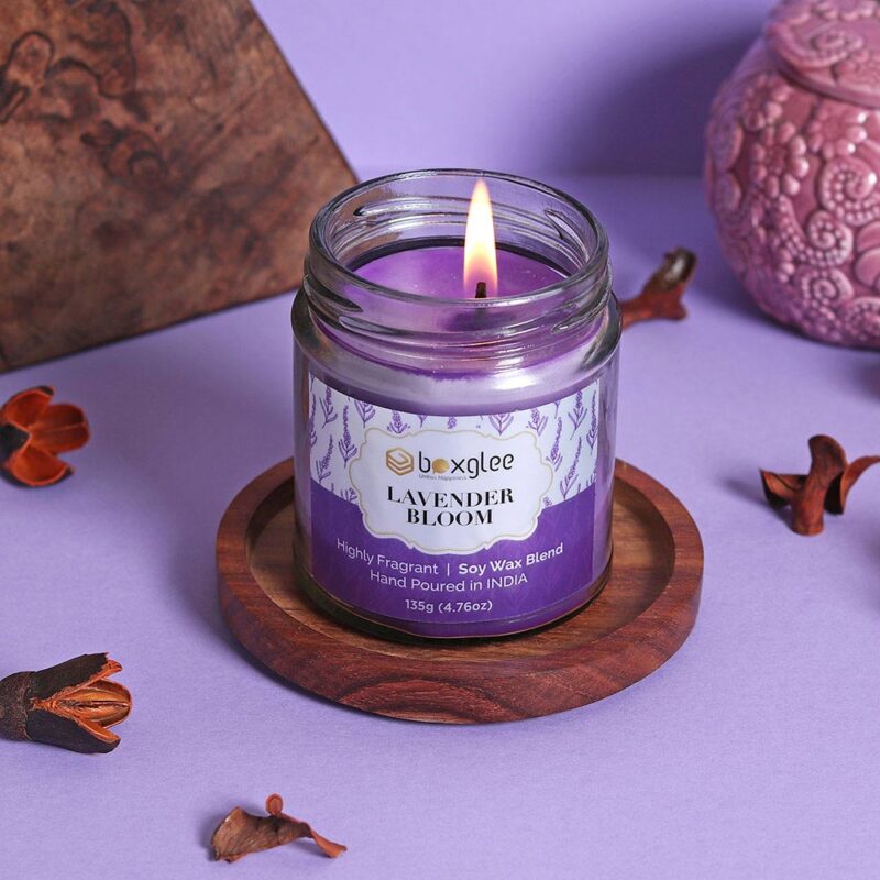 Boxglee Lavender Bloom Scented Big Jar Candles